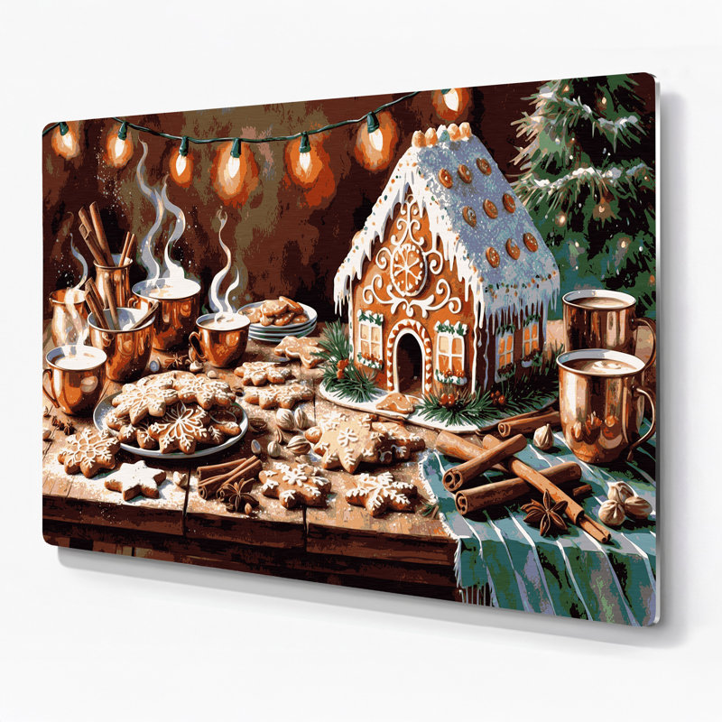 Art mural en métal noir, H 132 po x l 168 po x P 0,05 po