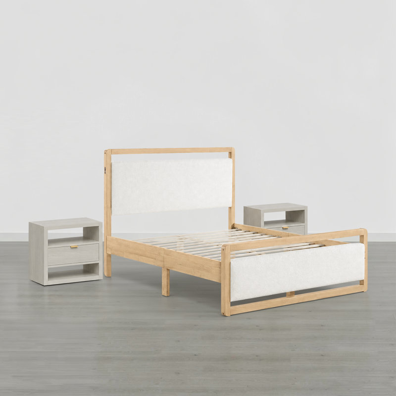 Ensemble de chambre à coucher, Grand lit, White