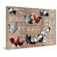 Chicken Burlap - Wrapped Canvas Print-429506241
