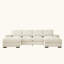 Canapé modulaire à assise profonde avec repose-pieds-1592966943