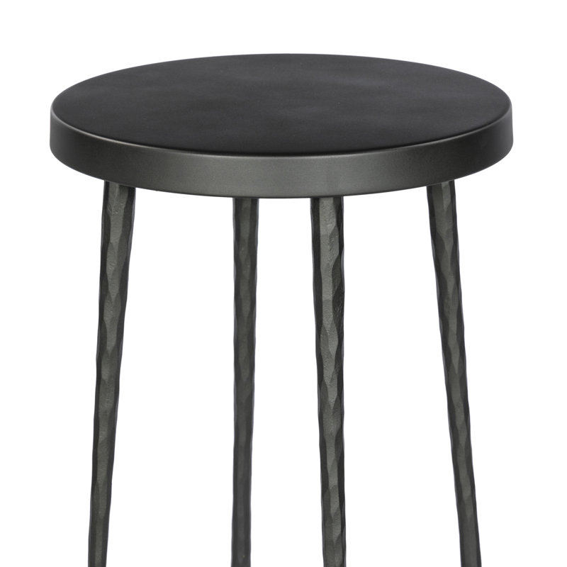 Tabouret de comptoir 26 po Moreen, Tabouret de bar (siège d'une hauteur de 30 po), Bronze industriel foncé