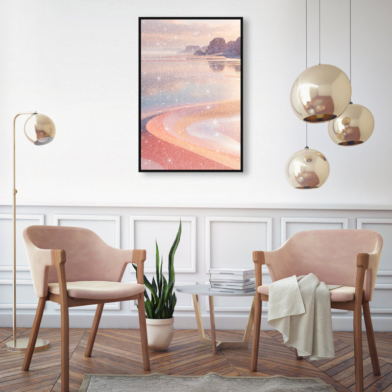 Coastal Dream Abstract Canvas Print by Oliver Gal, Black Frame, 10 x 15, 21"H x 31"W, Black Floater Frame