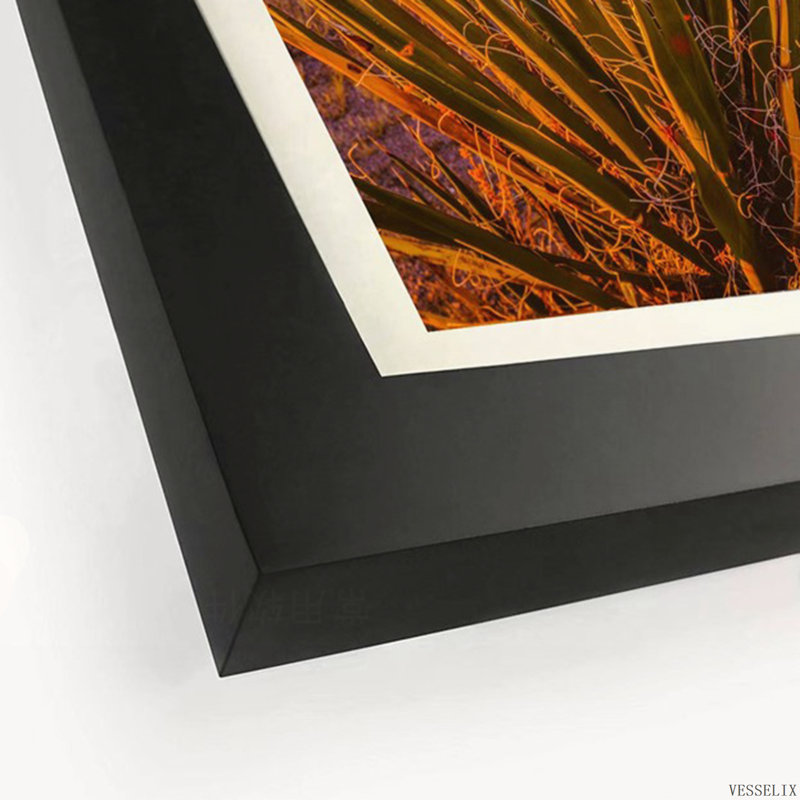 Lot de 2 cadres photo noirs 16 x 20 pouces en MDF, à fixer au mur, Noir