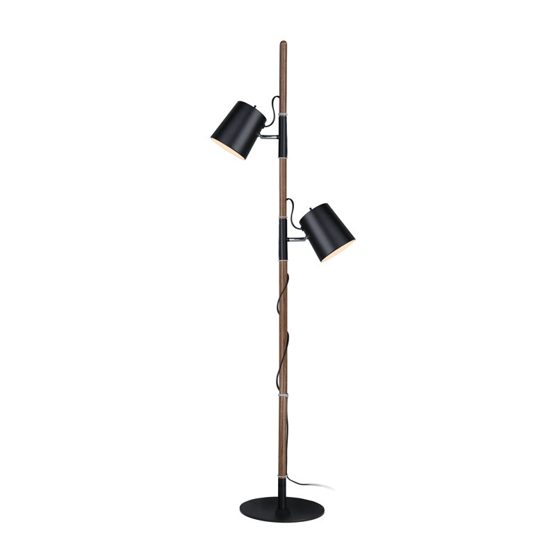 Grondin 61.5'' Tree Floor Lamp, Matte Black, Matte Black