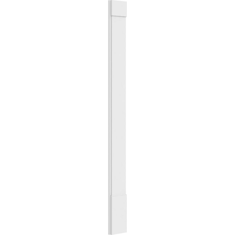 Pilastre simple en PVC TruCraft (la paire), Base et chapiteau standards, H 102 po x l 10 po