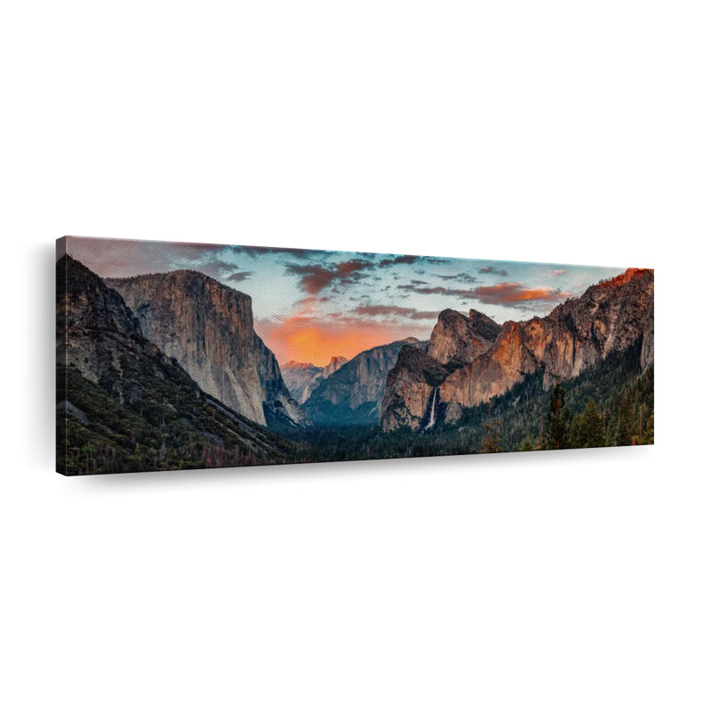 " Yosemite Sunset Splendor ", 12" H x 36" W x 1.25" D