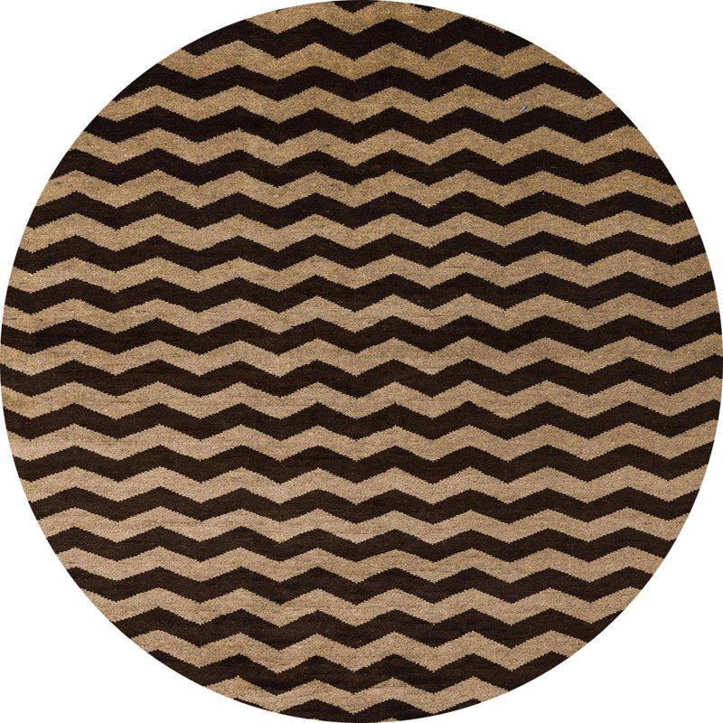 Tapis abstrait moderne 5296, Rond 3 pi