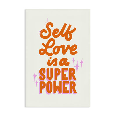 Self Love Is Superpower Canvas, design by Indira Prieto | IndySign