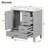 30'' Single Bathroom Vanity with Ceramic Top-93328465