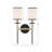 Buntingford 2-Light Dimmable Steel Wallchiere