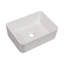 16"X12" White Ceramic Rectangular Vessel Bathroom Sink-124471312