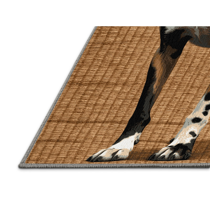  Tapis lavable pour chien sauvage africain, Rectangulaire 2 pi x 3 pi
