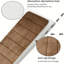 Marylise Rectangle Bath Mat Memory Foam Soft Bath Mat Sleek Stripe Set 2 Piece Bathroom Contour Rug