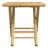  Bistro Set Natural Bamboo Foldable Square Rustic