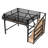 Queen Loft Bed with Storage Stairs, Shelves & Built-in Wardrobe, Metal Loft Bed Frame with LED & USB, Natural Wood-1983373228-1983373226