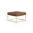 Homepop Large Square Metal Ottoman - Faux Leather-100484816-100484815