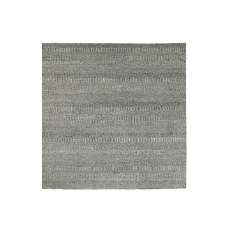 Tapis carré gris en laine nouée à la main 12 pi x 12 pi Best 8A6269AA5F2F488B8D7FDCAFB726562B