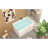 43"  Acrylic Freestanding Bathtub ,Spacious Rectangle Shape, Gloss White Finish, Chrome Overflow & Popup Drain CUPC Certificate