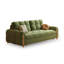 Canapé-lit modulaire en velours vert avec tiroirs avec rangement-117043173