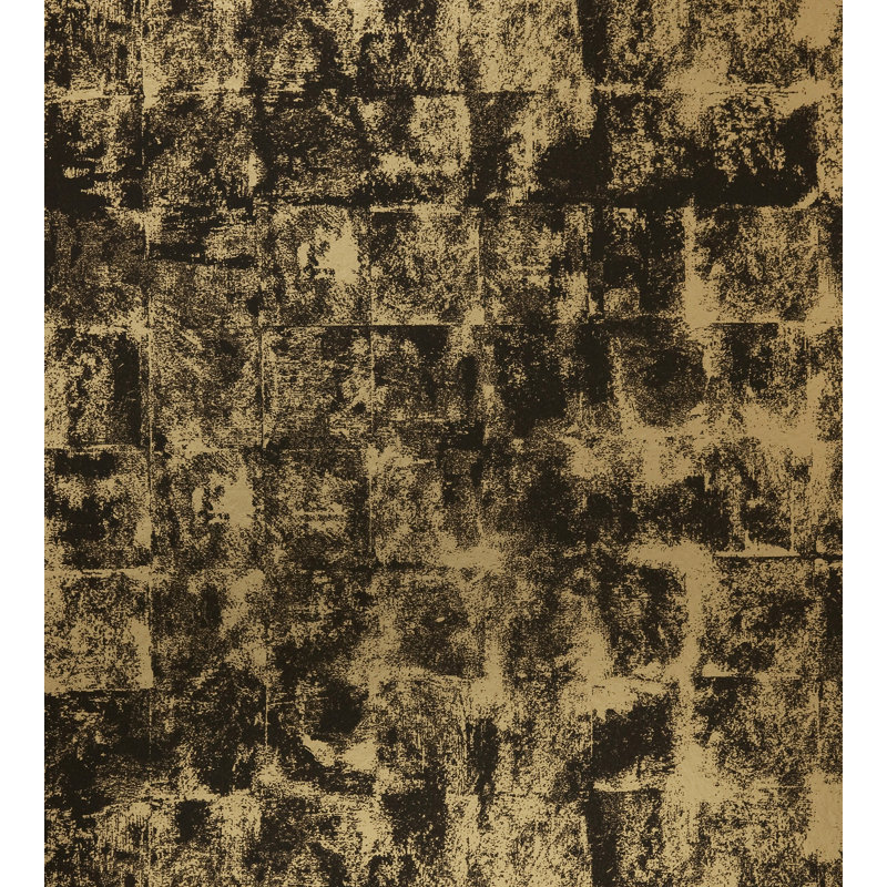The Wall - Premier Chapitre Abstract Metallic Wallpaper Double Roll, Vieil Or