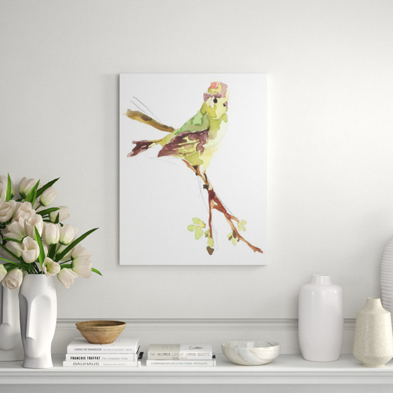 Golden Crowned Kingle Painting by Fern Cassidy, Outdoor, 31" H x 24" W