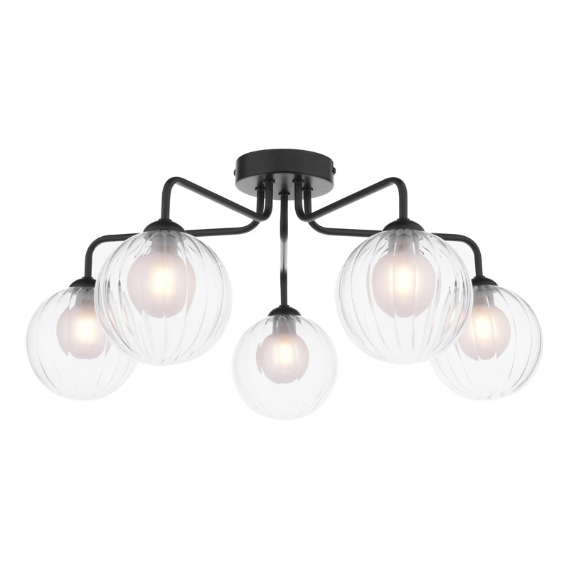 Flush Mount, Matt Black