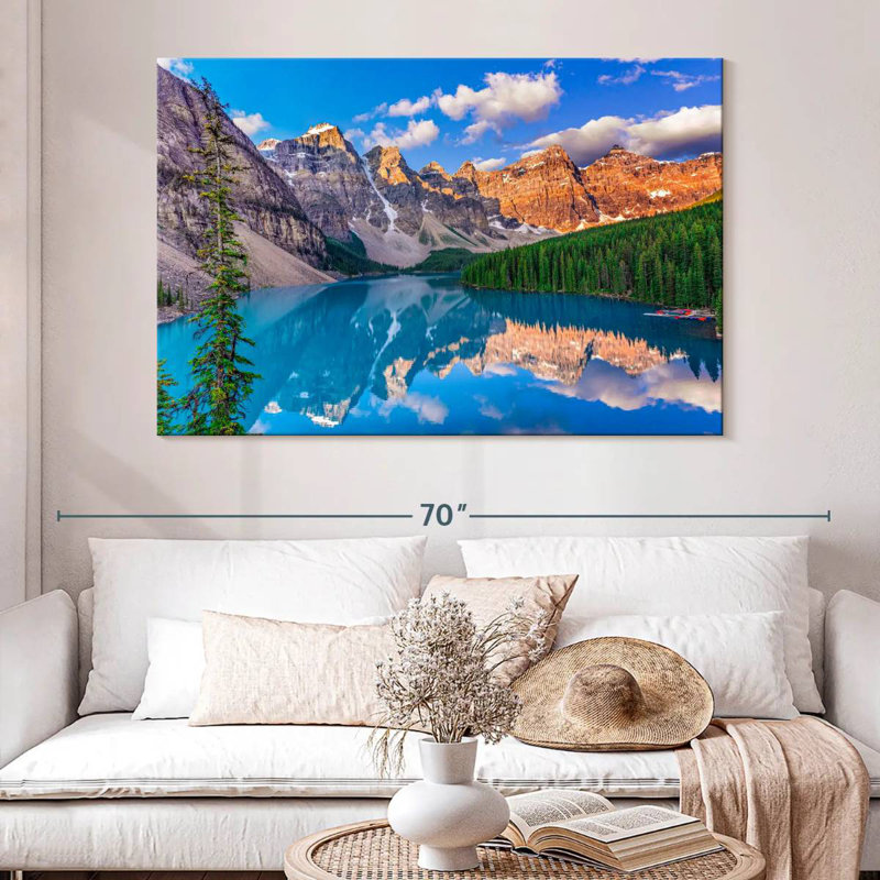 Alvord Reflection At Moraine Lake, 34" H x 51" W