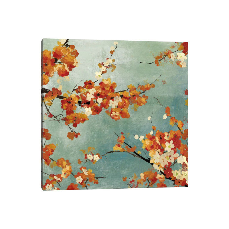 Orange Blossoms II 1 Piece Wrapped Canvas Painting, 45.72 cm H x 45.72 cm W x 3.175 cm D