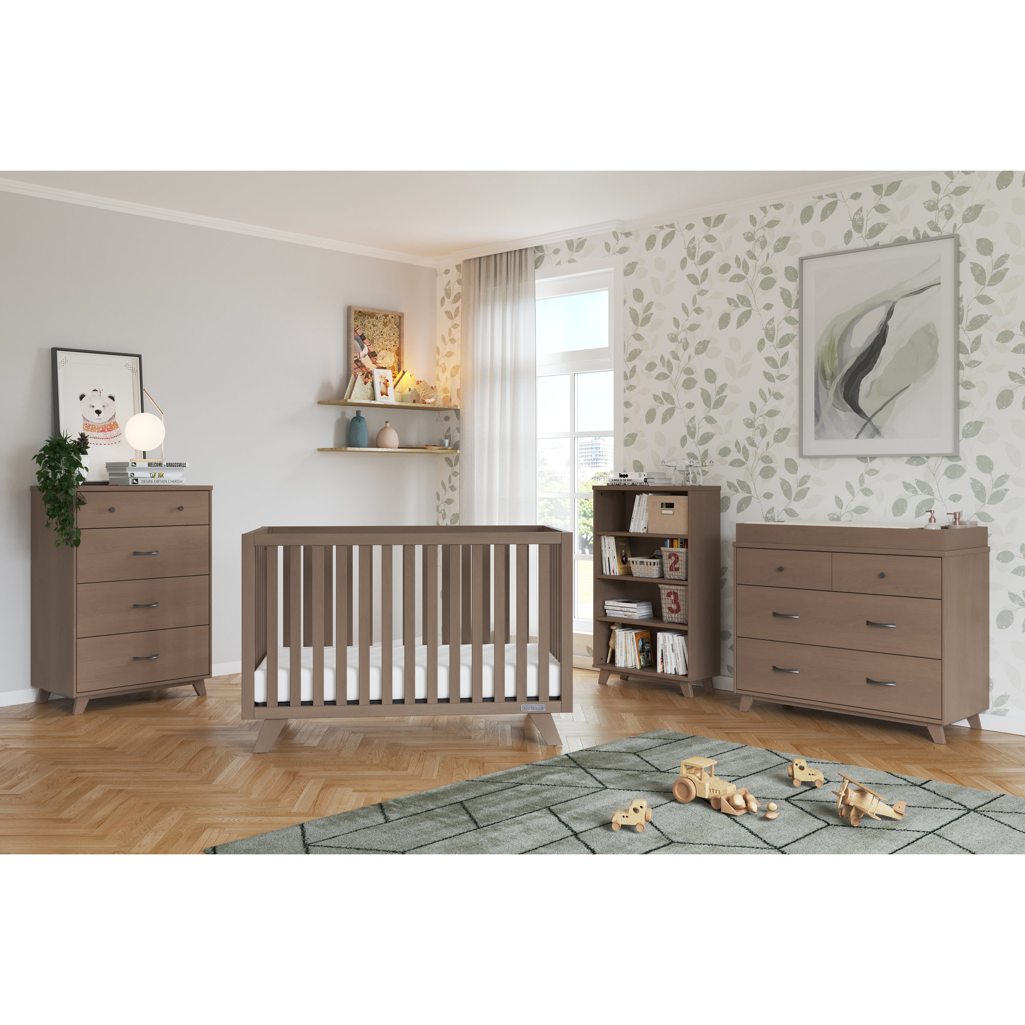 Universal Changing Table Topper, Dusty Heather