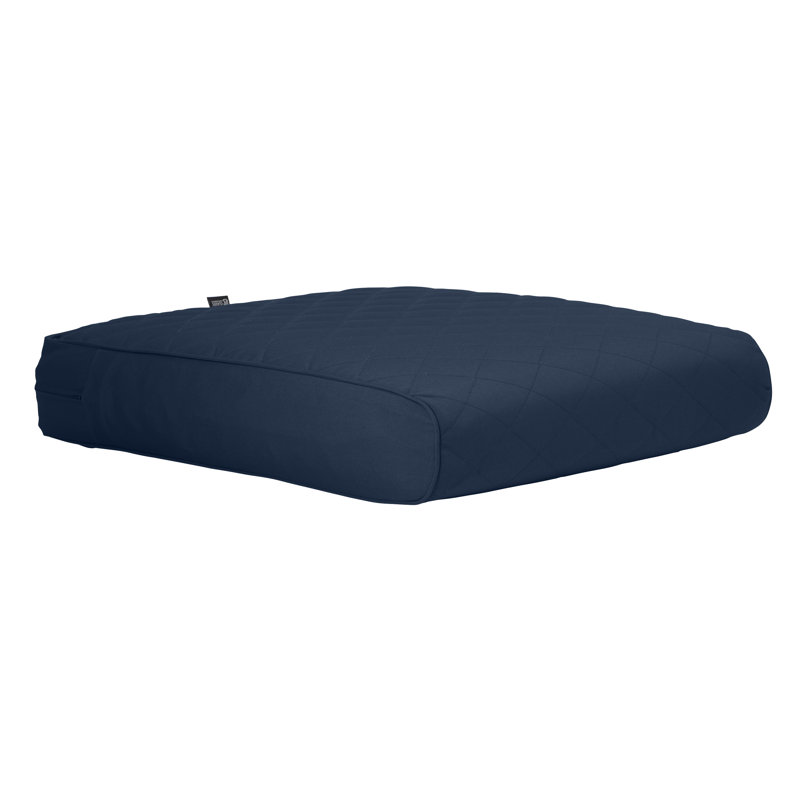 Ayvion Outdoor 3'' Bench Cushion Cover, Navy, 21" W x 19" D
