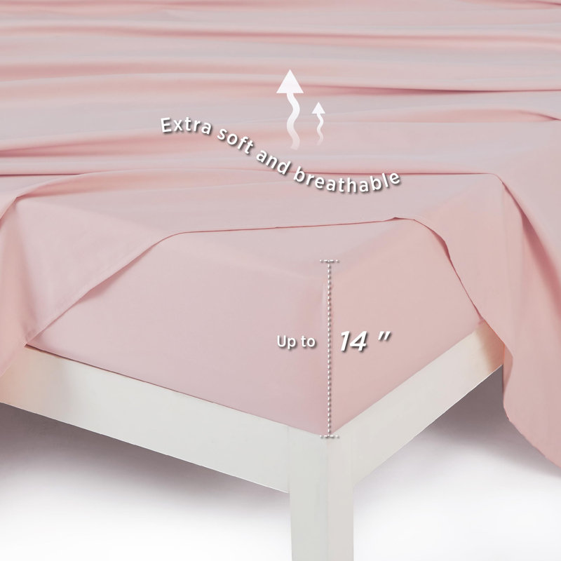 Bedsure Bed in a Bag - Reversible Flroal & Plant Pattern Printed with Comforters, Sheets, Pillowcases & Shams, 89GSM
