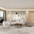 Ensemble de canapés 2 pièces 4 places avec fauteuil pivotant 360 ° Modern