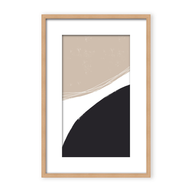 Abstract Joyful Harmony by  - Picture Frame Painting on Paper, 24" H x 16" W x 2.375" D, Framed Canvas, Gold