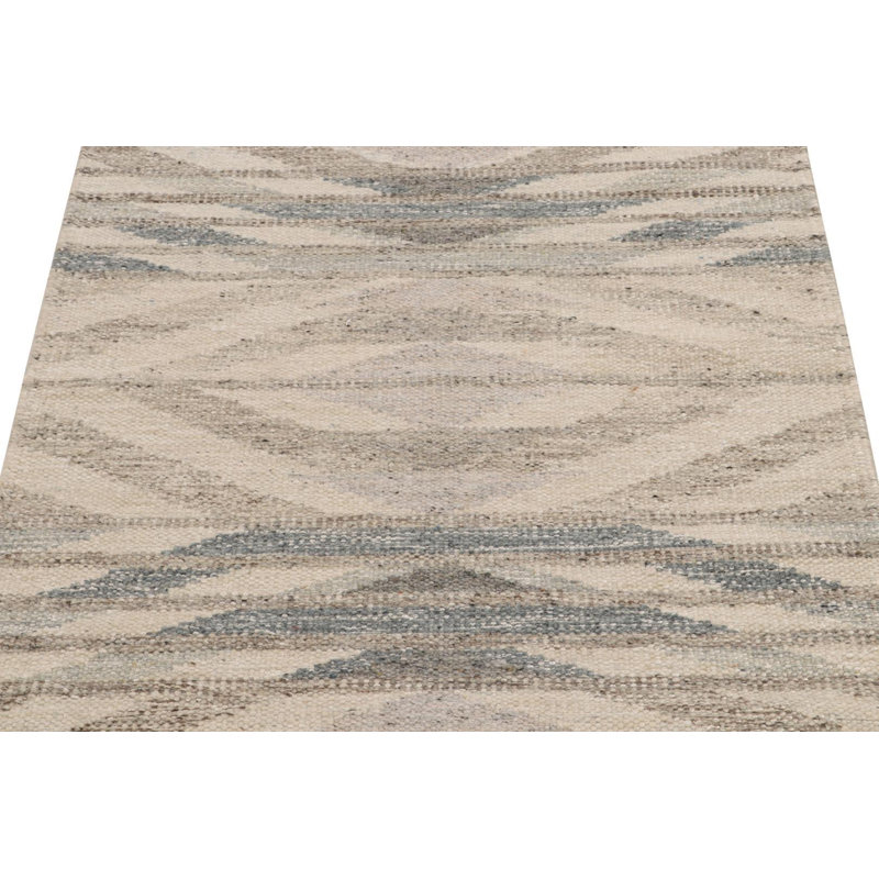 Scandinavian Wool Geometric Area Rug, Rectangle 10' x 14'
