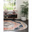 Tapis géométrique rouge / bleu Tucson-330995616