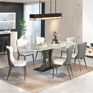 Modern Luxury Microlite Stone Dining Table Sets