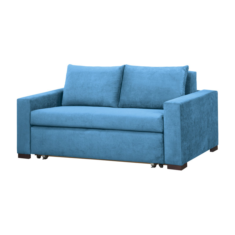 Conneautville Sofa Bed, Blue, Dark Brown