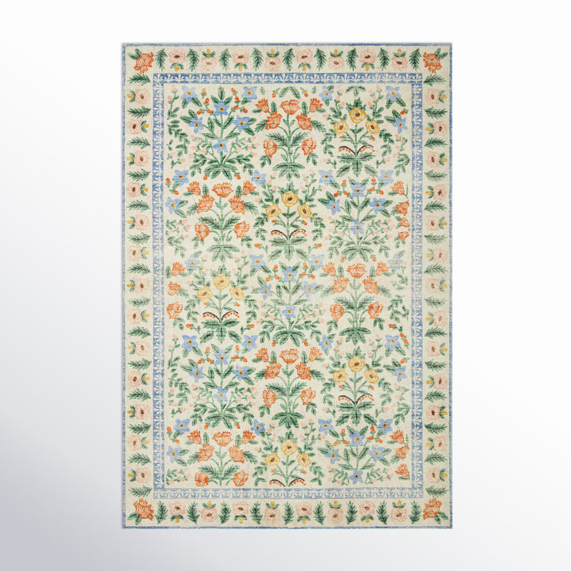 Tapis Eden Rifle Paper Co. x Loloi, Rectangle 2'3" x 3'9"