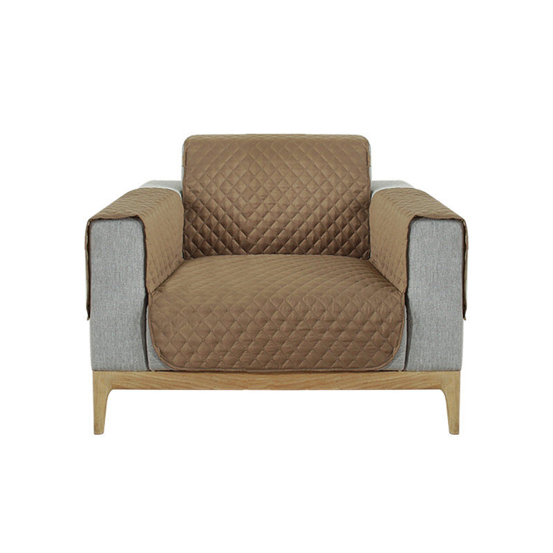 Housse pour canapé 4 places, H 76 po x l 22 po x P 1 po, Café