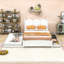 Grand lit rustique avec gigogne gigogne et tiroirs de rangement Anae-405549835
