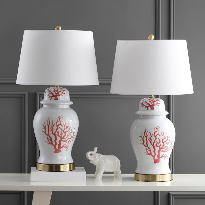 Ensemble de lampes de table blanches 30,5 "Lake City