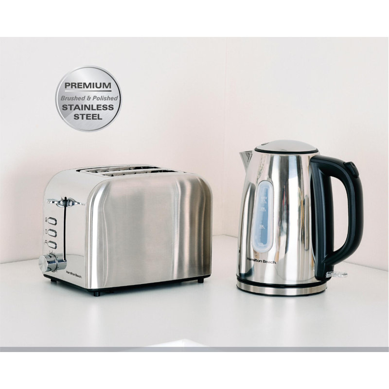 Hamilton Beach 1.7L Stainless Steel Electric Tea Kettle, Silver