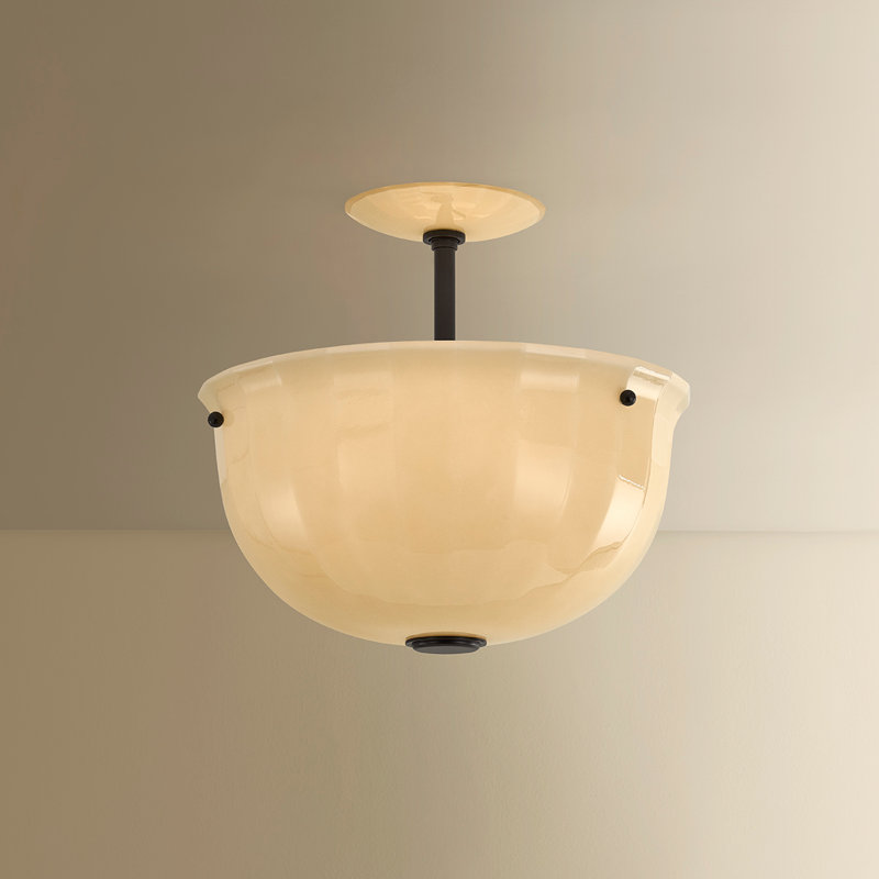 Nevins Semi Flush, Distressed Bronze