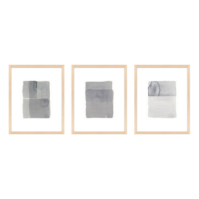 Annabell " Gray On Gray Set Of 3 " by Jacques Pilon 3 - Pieces