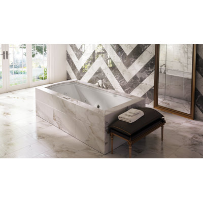 Fuzion® Illuma 72" x 42" Drop in Whirlpool Bathtub
