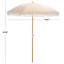 Parasol de plage 6,5 pi Bella-573499285