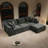 108.3*68.9"Modular Sectional Sofa Seat,Upholstered Compressed Couch
