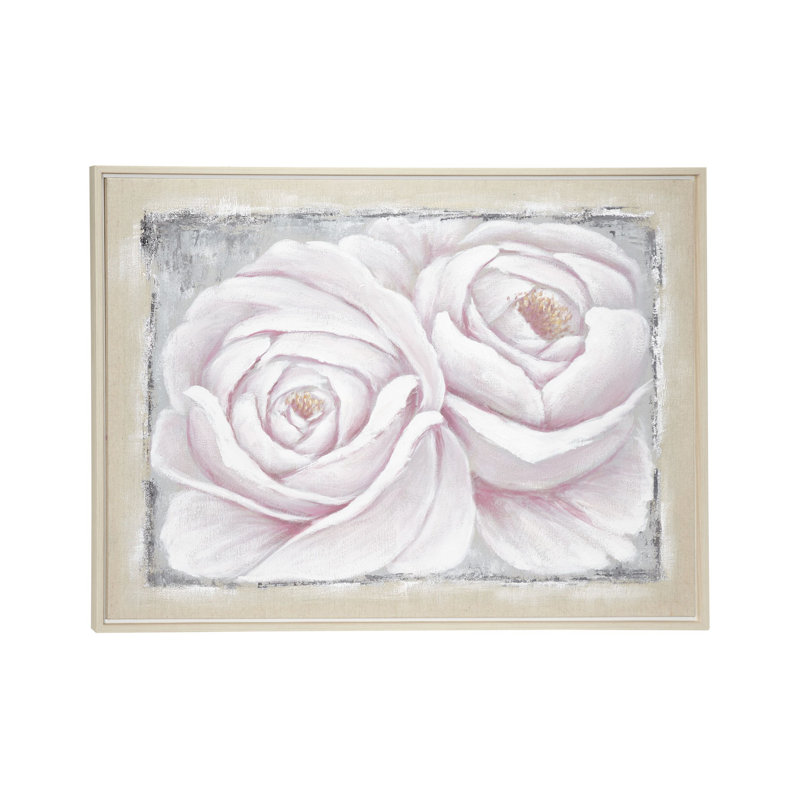 Peinture encadrée roses