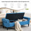 Banc de rangement rembourré 66,9 po-459562686