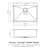 28X22 Gunmetal Black Drop In Stainless Steel Sink - 18 Gauge, Scratch Surface, 3.5" Drain, 26"X18" Interior 28"X22" Scratch , 31-Inch Cabinet Min, 9" Deep-121675801